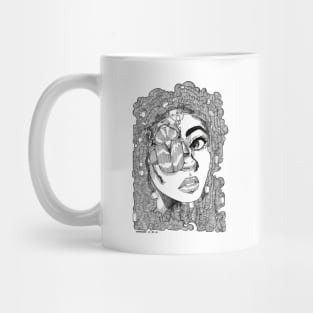 Bug girls scarab queen Mug